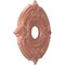 Ekena Millwork Attica PVC Medallion (Canopies up to 5 5/8"), 16"OD x 3 1/2"ID x 1"P, Metallic Champagne Pink CMP16ATFCP - alternate 4